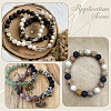 2 Strands Natural Lava Rock Beads Strands G-SP0001-28-5