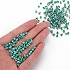 8/0 Two Tone Opaque Glass Seed Beads SEED-T006-01C-A08-6