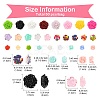 50Pcs 5 Styles Resin Cabochons CRES-YW0002-40-2