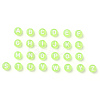 Transparent Lawn Green Acrylic Beads TACR-YW0001-08H-2