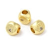 Rack Plating Brass Micro Pave Cubic Zirconia European Beads KK-F854-02G-03-3