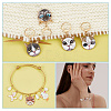 Alloy Enamel Cat Head Pendant Stitch Markers HJEW-AB00235-5
