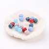 Mixed Imitation Jade Glass Beads X-GLAA-F001-10x8mm-M-1
