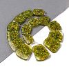 Dyed Natural Imperial Jasper with Resin Beads Strands G-Q017--E05-01B-2
