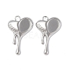Non-Tarnish 304 Stainless Steel Pendant Cabochon Settings STAS-C066-26P-2