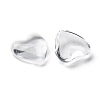 Transparent Glass Heart Cabochons GGLA-R021-8mm-3