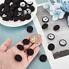   50Pcs Cloth Shank Buttons BUTT-PH0001-27B-3