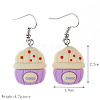 Food Theme Resin Dangle Earrings FS-WGC167F-06-1