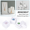 Square Plastic Loose Diamond Storage Boxes LS-CON-WH0095-49A-6