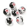 Halloween Series Wood European Beads WOOD-U002-01D-1