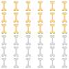 40Pcs 2 Colors 304 Stainless Steel Charms STAS-DC0012-66-1