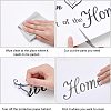 Rectangle with Word PVC Wall Stickers DIY-WH0228-136-5