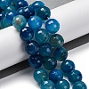 Natural Agate(Dyed & Heated) Beads Strands G-K390-A17-01-1