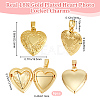 6Pcs Brass Locket Pendants KK-BBC0015-52-2