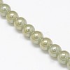Electroplate Imitation Jade Glass Round Beads Strands EGLA-F037-8mm-M-2