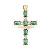 Brass Pave Cubic Zirconia Pendants CU-CBAE7DF-11G-A-2