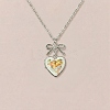 Brass Enamel Bowknot Angel Heart Photo Locket Pendant Necklaces for Women KK-CBAF5B9-03P-1