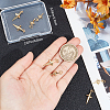 12Pcs 2 Style Brass Pendants KK-CN0002-83-3