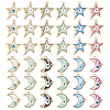 48Pcs 12 Style Alloy Enamel Pendants ENAM-TA0001-73-2