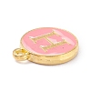 Golden Plated Alloy Enamel Charms X-ENAM-Q437-14H-2