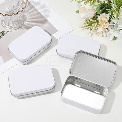 4Pcs Iron Jewelry Storage Boxes with Hinged Lid CON-SP0001-20D-1
