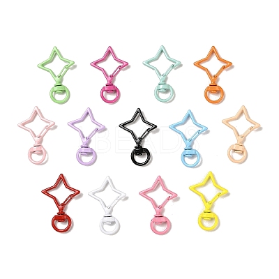 Spray Painted Alloy Swivel Clasps FIND-L016-01-1
