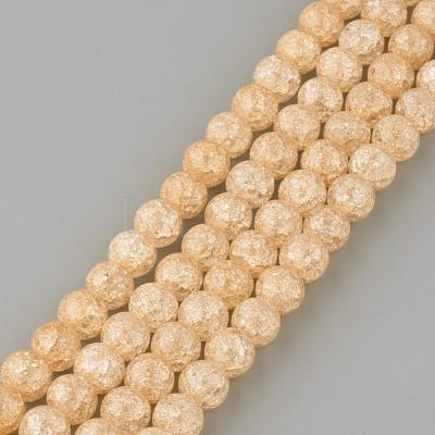 Synthetic Crackle Quartz Beads Strands GLAA-S134-8mm-07-1