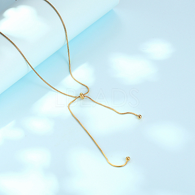 304 Stainless Steel Snake Chains Lariat Necklaces AA0282-1-1