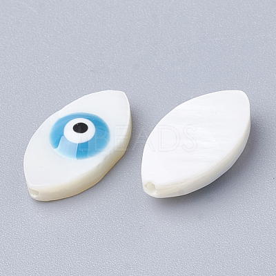 Natural Freshwater Shell Beads X-SHEL-Q017-08A-1