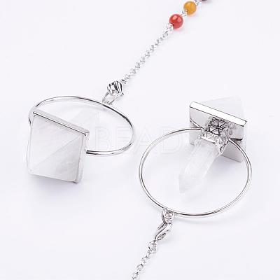 Chakra Gemstone Pyramid Dowsing Pendulums G-F515-01D-1