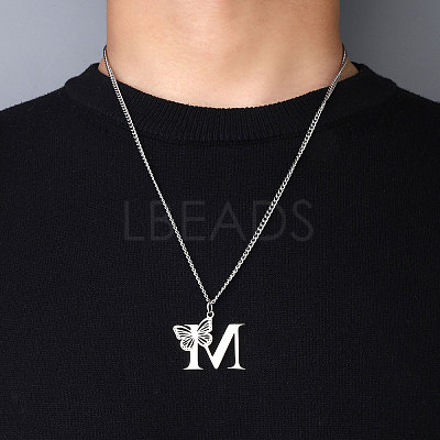 201 Stainless Steel Necklaces NJEW-Q336-01X-P-1