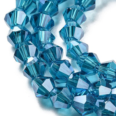Transparent Electroplate Glass Beads Strands LS-EGLA-A039-T2mm-A01-1