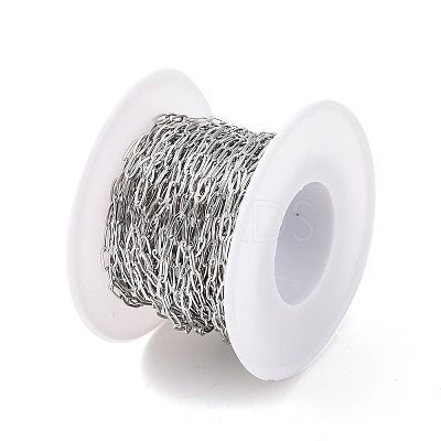 Tarnish Resistant 304 Stainless Steel Cable Chains CHS-C002-03P-06-1