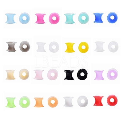 32Pcs 16 Colors Silicone Thin Ear Gauges Flesh Tunnels Plugs FIND-YW0001-17A-1