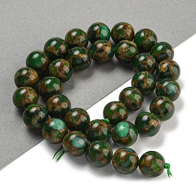 Synthetic Gold Clinquant Stone Beads Strands G-P549-A01-03D-1