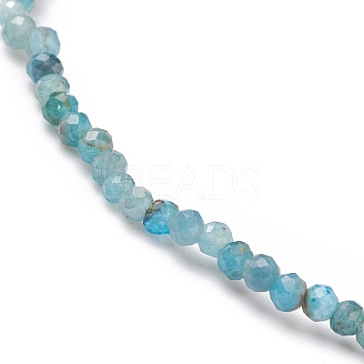 Natural Apatite Beaded Stretch Bracelet BJEW-JB08484-06-1