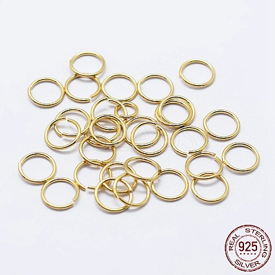925 Sterling Silver Saw Cut Open Jump Rings STER-F036-02G-0.4x5mm-1