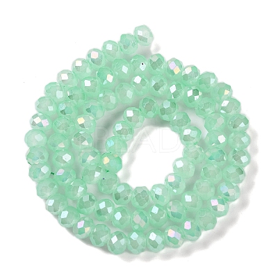Baking Electroplate Glass Beads Strands LS-DGLA-A039-J8mm-B07-1