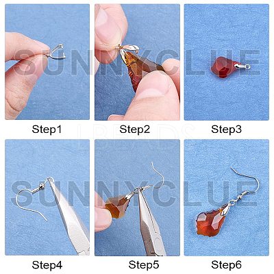Brass Ice Pick Pinch Bails KK-SC0001-34-1