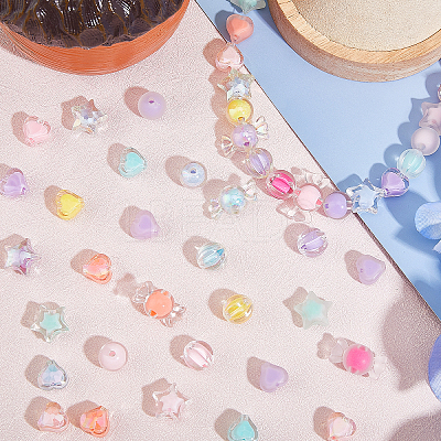 Transparent Acrylic Beads TACR-PH0001-67-1