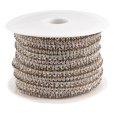 Brass Rhinestone Strass Chains CHC-T006-01H-1