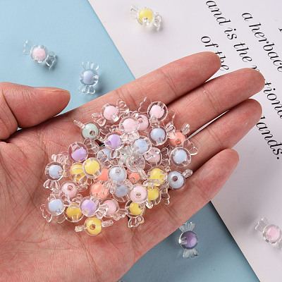 Transparent Acrylic Beads TACR-S152-03A-1