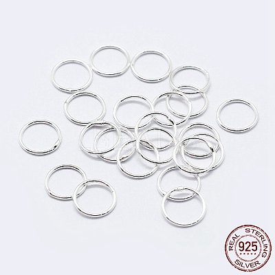925 Sterling Silver Soldered Closed Jump Rings STER-F036-03S-0.7x5-1