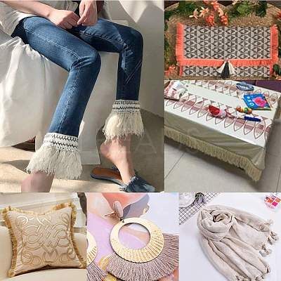 Cotton Lace Fringes Tassel Trimmings OCOR-GF0005-07B-02-1