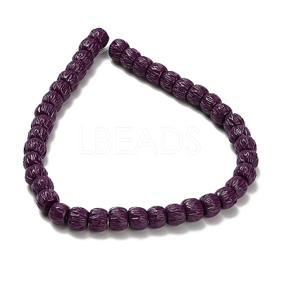 Synthetic Coral Dyed Carved Beads BSHE-H114-01C-1