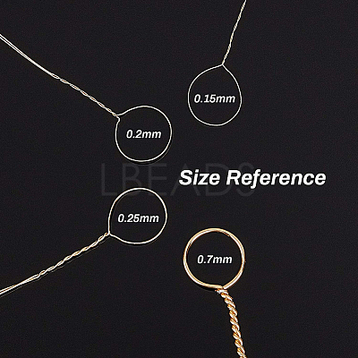 Round Copper Wire for Jewelry Making CWIR-BC0004-0.15mm-07-1