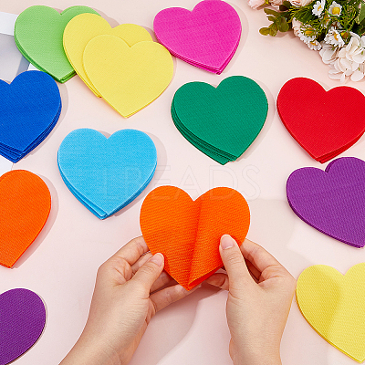 81Pcs 9 Colors Heart Shape Markers Carpet Markers DIY-FH0010-74-1