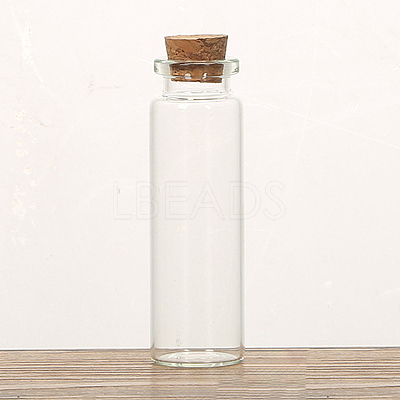 Glass Cork Bottles Ornament CON-PW0001-038F-1