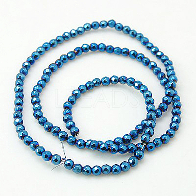 Non-Magnetic Synthetic Hematite Beads Strands G-C018-3mm-1