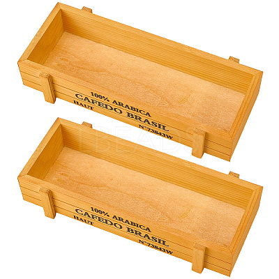 2Pcs Wooden Coffee Bean Storage Boxes CON-CL0001-06-1